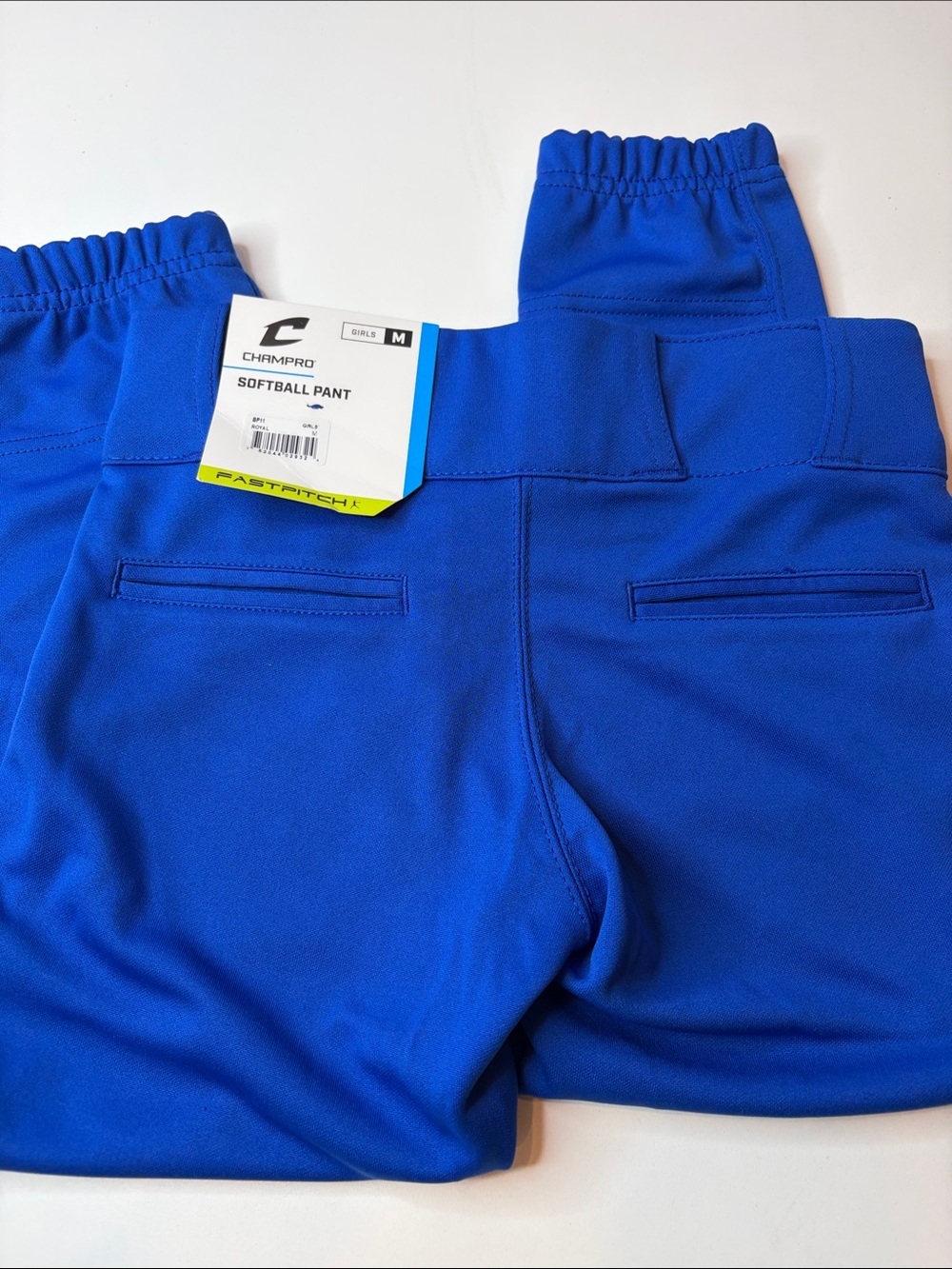 Champro Girls Tournament Traditional Softball Pant - BP11 Blue Girls Medium NWT - Picture 3 of 11